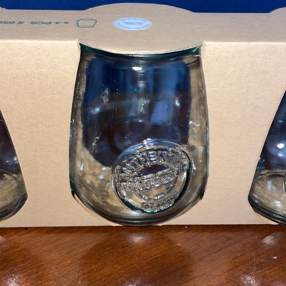 4 piece San Miguel Vidrios Spain glass wine cups - Picture 2 of 2